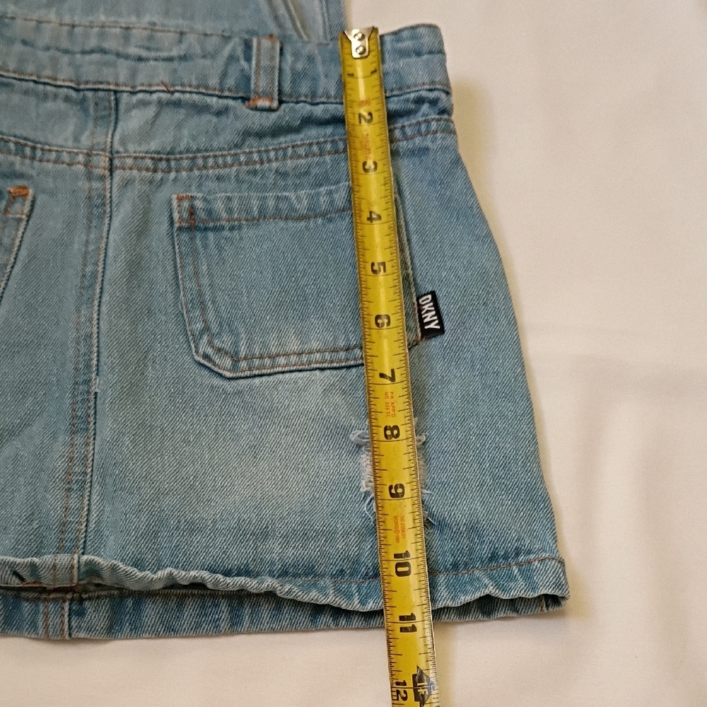 DKNY Light Blue Denim Girls' Overall Dress - Picture 5 of 7